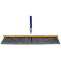 Genuine Joe Floor Sweep - 24" Handle Width x 60" Handle Length - Metal Handle - Gray - 1 Each