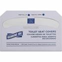 Genuine Joe Toilet Seat Covers - Half-fold - For Public Toilet - White - 250/Pack - 20 / Carton