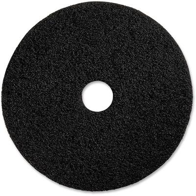 Genuine Joe Advanced Design Floor Pads - 20" Diameter x 1" Thickness - Floor, Stripping - 175 rpm to 350 rpm Speed Supported - Heavy Duty, Flexible, Resilient, Long Lasting - Fiber - Black - 5 / Carton