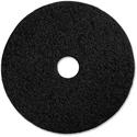 Genuine Joe Advanced Design Floor Pads - 20" Diameter x 1" Thickness - Floor, Stripping - 175 rpm to 350 rpm Speed Supported - Heavy Duty, Flexible, Resilient, Long Lasting - Fiber - Black - 5 / Carton