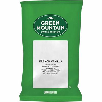 Green Mountain Coffee Roasters&reg; Ground French Vanilla Coffee - Regular - 2.2 oz Per Packet - 50 Packet - Ground - 50 / Carton