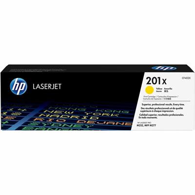 HP 201X (CF402X) Original High Yield Laser Toner Cartridge - Single Pack - Yellow - 1 Each - 2300 Pages