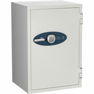 Phoenix 505 Record Safe - 4.56 ft³ - 1 Drawer(s) - 2 Shelve(s) - Combination, Biometric Lock - Fire Resistant, Explosive Resistant, Impact Resistant, Water Resistant, Theft Resistant - Internal Size 30.66" Height x 15.06 ft Width x 13.75" Depth - Ove