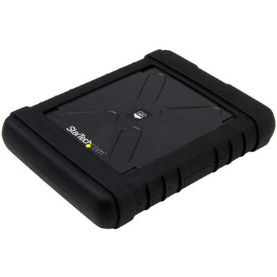 StarTech.com Drive Enclosure SATA - USB 3.0 Micro-B Host Interface - UASP Support External - Black - Hot Swappable Bays - 1 x HDD Supported - 1 x SSD Supported - 1 x Total Bay - 1 x 2.5" Bay - Silicone