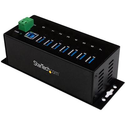 StarTech.com 7 Port Industrial USB 3.0 Hub with ESD - USB 3.0 Type B - External - 7 USB Port(s) - 7 USB 3.0 Port(s) - TAA Compliant