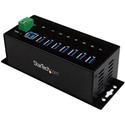 StarTech.com 7 Port Industrial USB 3.0 Hub with ESD - USB 3.0 Type B - External - 7 USB Port(s) - 7 USB 3.0 Port(s) - TAA Compliant