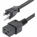 StarTech.com Computer Power Cord - NEMA 5-15P to C19, 14 AWG, 6 ft - For Router, PDU, Network Switch, Computer, Server - 125 V AC / 15 A - Black - 6 ft Cord Length - NEMA 5-15P / IEC 60320 C19 - North America - 1 Each