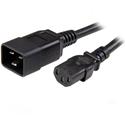 StarTech.com Computer Power Cord - C13 to C20, 14 AWG, 6 ft - For Computer, PDU, Server, Monitor, Printer - 125 V AC / 15 A - Black - 6 ft Cord Length - IEC 60320 C13 / IEC 60320 C20 - 1 Each