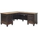 Martin Hartford L-Shaped Desk - Vintage Black - 1 Each