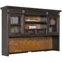 Martin Hartford Hutch - 49" Height x 70.5" Width x 14" Depth - Total Drawer(s): 2 - 2 Door(s) - 2 Shelve(s) - 1 Adjustable Shelf(ves) - Material: Wood Veneer, Solid Wood - Finish: Vintage Black - Touch Lighting - For Home Office, Living Area - 1 Each