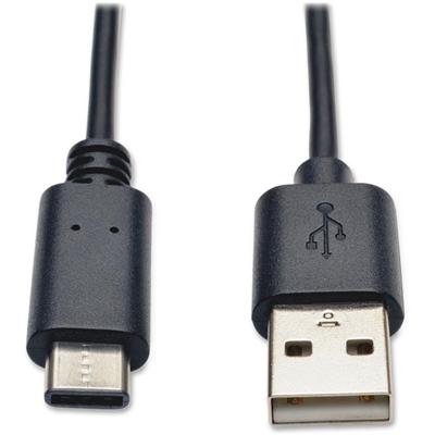 Tripp Lite series USB Type-A Male to USB-C Hi-speed Cable - 3 ft USB Data Transfer Cable for Ultrabook, Computer, Notebook - First End: 1 x USB 2.0 Type A - Male - Second End: 1 x USB 2.0 Type C - Male - 480 Mbit/s - Shielding - Nickel Plated Connect