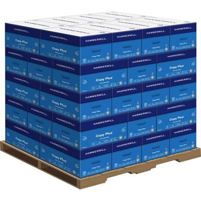 Hammermill Copy Plus Paper - White - 92 Brightness - Letter - 8 1/2" x 11" - 20 lb Basis Weight - Acid-free, Quick Drying - White - 500 Sheets per Ream - 500 Sheets/Ream - 40 / Pallet