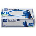 Medline SensiCare Ice Blue Nitrile Exam Gloves - 9.50" Glove Length - Medium Size - Dark Blue - Comfortable, Chemical Resistant, Latex-free, Textured Fingertip, Non-sterile, Durable - For Medical - 250 / Box