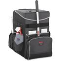 Rubbermaid Commercial Large Executive Quick Cart - Telescopic Handle - 60 lb Load Capacity - Aluminum, Polyester, Teflon, Polypropylene - 16.50" Length x 14.30" Width x 25" Height - Dark Gray - 1 Each