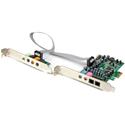 StarTech.com 7.1 Channel Sound Card - PCI Express - 24-bit - 192KHz - 7.1 Sound Channels - Internal - C-Media CM8828 - PCI Express x1 - 92 dB - 3 Byte 192 kHz Maximum Playback Sampling Rate - S/PDIF Out - TAA Compliant