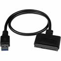 StarTech.com USB 3.1 (10Gbps) Adapter Cable for 2.5" SATA SSD/HDD Drives - 1 x 22-pin SATA 3.0/Power - 1 x 9-pin USB 3.2 (Gen 2) Type A - Male - Black - 1 Each