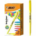 BIC Brite Liner Highlighter, Assorted - Chisel Marker Point - Fluorescent Assorted Ink - 1 Set