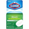 Clorox Ultra Clean Toilet Tablets Bleach - For Toilet Bowl - 3.50 oz (0.22 lb) - Recommended For: Germs Remover, Hard Water Remover, Mineral Deposit Remover, Limescale Remover - Deodorize - White - 2/Pack - 1 Each