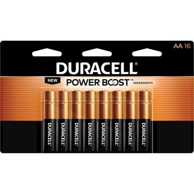 Duracell Coppertop Alkaline AA Batteries - For Multipurpose - AA - 1.5 V DC - 16 / Pack