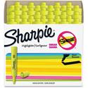 Sharpie SmearGuard Tank Style Highlighters - Narrow Narrow Chisel, Wide Marker Point - Fluorescent Yellow Ink - 36 / Pack