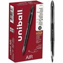 uniball™ Air Porous Point Pen - 0.7 mm Medium Conical Pen Point - Black Ink - Black Barrel - 1 Dozen