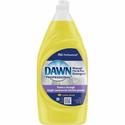 Dawn Manual Pot/Pan Detergent - For Dish - 38 fl oz (1.2 quart) - Lemon Scent - Recommended For: Grease Remover, Soil Remover, Food Remover - Yellow - 1 Bottle