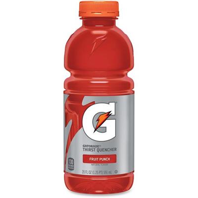 Gatorade Fruit Punch Thirst Quencher - 20 fl oz (591 mL) - Fruit Punch - 24 / Carton