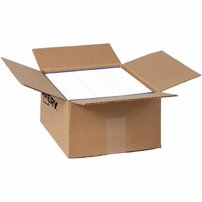 Avery&reg; TrueBlock White Shipping Labels - 1" Width x 2 5/8" Length - Permanent Adhesive - Rectangle - Laser - Matte White - Matte - Paper - Permanent Adhesive, Jam Resistant, Customizable, Easy Peel, Stick & Stay, Smudge-free - 30 / Sheet - 30 Tot