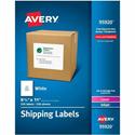Avery&reg; Shipping Address Labels, 250 Labels, Full Sheet Labels, Permanent (95920) - x 8 1/2" Width x 11" Length - Full Sheet - Permanent Adhesive - Rectangle - Laser, Inkjet - Matte - White - Paper - Permanent Adhesive, Jam Resistant, Smudge Resis