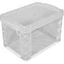 Super Stacker Index Cards Box - External Dimensions: 6.3" Width x 4.3" Depth x 4.3" Height - Media Size Supported: Index Card 4" x 6" - 500 x Index Card (4" x 6") - Lid Lock Closure - Stackable - Plastic - Clear - For Index Card, Craft Supplies, Reci