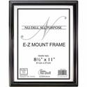 Golite nu-dell All-purpose E-Z Mount Frames - 8.50" x 11" Frame Size - Rectangle - Horizontal, Vertical - Break Resistant - Plastic - Black, Silver - 1 Each