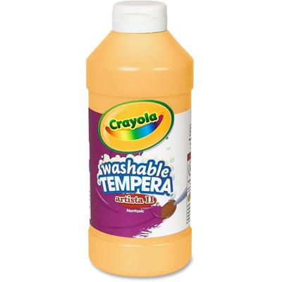 Crayola Artista II Washable Tempera Paints - Peach - 16 fl oz - Washable - 1 Each
