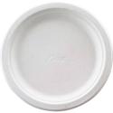 Chinet Classic 9-3/4" Round Plates - Disposable - Microwave Safe - 9.8" Diameter - 125/Bag - 4 / Carton