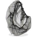 Genuine Joe Black Nylon Hair Net - Recommended for: Food Handling, Food Processing - Large - 21" Stretched Diameter - Contaminant Protection - Nylon - Black - Comfortable, Lightweight, Durable, Tear Resistant - 1 Pack
