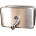 Genuine Joe Horizontal Soap Dispenser - Manual - 1.25 quart Capacity - Stainless Steel - 1 Each