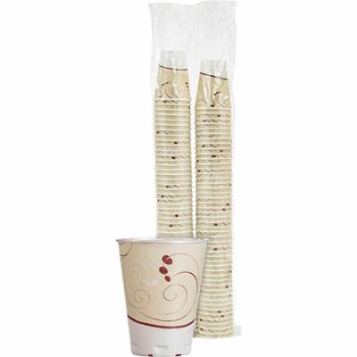 Solo Trophy Plus 12 oz Symphony Insulated Hot/Cold Cups - 12 fl oz - Beige - Foam - Hot Drink, Cold Drink, Beverage - 100 / Pack