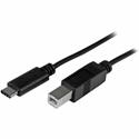 StarTech.com 1m (3ft) USB-C to USB-B Cable - M/M - USB 2.0 - USB Type-C to USB Type-B Cable - 3.28 ft USB-C/USB-B Data Transfer Cable for Printer, Notebook, Desktop Computer - First End: 1 x 4-pin USB 2.0 Type B - Male - Second End: 1 x 24-pin USB 2.