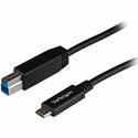 StarTech.com USB 3.1 USB-C to USB-B Cable - 1m (3ft) - 3.28 ft USB-C/USB-B Data Transfer Cable for PC, Portable Hard Drive, Docking Station, Notebook - First End: 1 x 24-pin USB 3.1 Type C - Male - Second End: 1 x 9-pin USB 3.1 Type B - Male - 10 Gbi