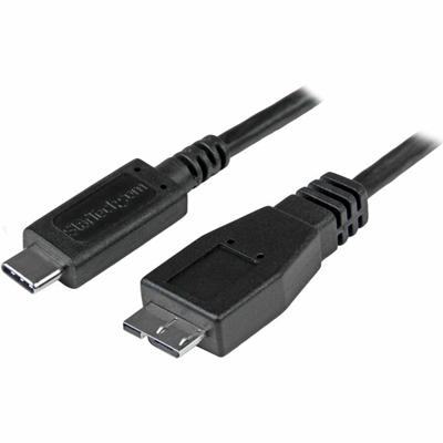 StarTech.com USB-C to Micro-B Cable - M/M - 1m (3ft) - USB 3.1 (10Gbps) - 3.28 ft USB Data Transfer Cable for Tablet, Portable Hard Drive, Storage Device, Dock, Notebook, Peripheral Device, Desktop Computer - First End: 1 x 24-pin USB 3.1 Type C - Ma