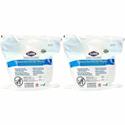 Clorox Healthcare Bleach Germicidal Wipes Bucket Refill - For Healthcare - Ready-To-Use - 12" Length x 12" Width - Recommended For: Bacteria Remover, Virus Remover, Fungi Remover, Germs Remover - Disinfectant, Anti-bacterial - White - 110/Bag - 2 / C