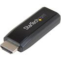 StarTech.com HDMI to VGA Converter with Audio - Compact Adapter - 1920x1200 - 1 x 19-pin HDMI Digital Audio/Video Male - 1 x 15-pin HD-15 VGA Female, 1 x Mini-phone Stereo Audio Female - 1920 x 1200 Supported - Black - 1 Each