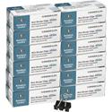 Business Source Fold-back Binder Clips - Mini - 0.6" Width - 0.25" Size Capacity - for Paper - Black - Tempered Steel - 1 Dozen/Pack - 12 / Box