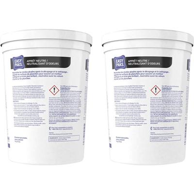 Diversey Easy Paks Neutral Odor Counteractant - For Floor, Restroom, Shower, Wall - Concentrate - 0.50 oz (0.03 lb) - Recommended For: Residue Remover - Odor Neutralizer, Odorless - White - 90/Tub - 2 / Carton