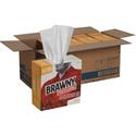 Brawny&reg; Professional H700 Disposable Cleaning Towels - 9.10" Width x 16.50" Length - White - Pulp Fiber - 100/Box - 5 / Carton