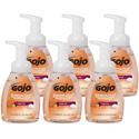 Gojo&reg; Premium Foam Antibacterial Handwash - Fresh Fruit Scent - 7.50 fl oz - Pump Bottle Dispenser - Kill Germs - Hand - Antibacterial - Translucent Apricot - Rich Lather - 6 / Carton