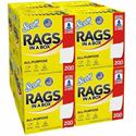 Scott Rags In A Box&trade; - 13" Length x 10" Width - Soft, Strong, Lint-free, Absorbent - White - 200/Box - 8 / Carton