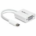 StarTech.com USB-C to VGA adapter - USB Type-C to VGA Video Converter - White - 1 x 15-pin HD-15 - Female - 1 x 24-pin USB 3.1 Type C - Male - White - 1 Each