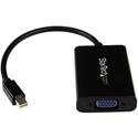 StarTech.com Mini DisplayPort to VGA Adapter with Audio - Mini DP to VGA Converter-1920x1200 - 1 x 20-pin Mini DisplayPort Digital Audio/Video - Male - 1 x 15-pin HD-15 - Female, 1 x Mini-phone Audio - Female, 1 x 5-pin Micro USB Type B - Female - Bl