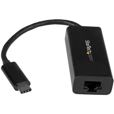 StarTech.com USB-C to Gigabit Ethernet Adapter - USB 3.1 - Realtek RTL8153 - 1 Port(s) - 1 - Twisted Pair - 10/100/1000Base-T - Desktop - Black
