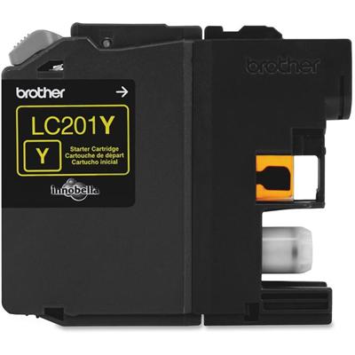 Brother Innobella LC201Y Original Standard Yield Inkjet Ink Cartridge - Yellow - 1 Each - 260 Pages